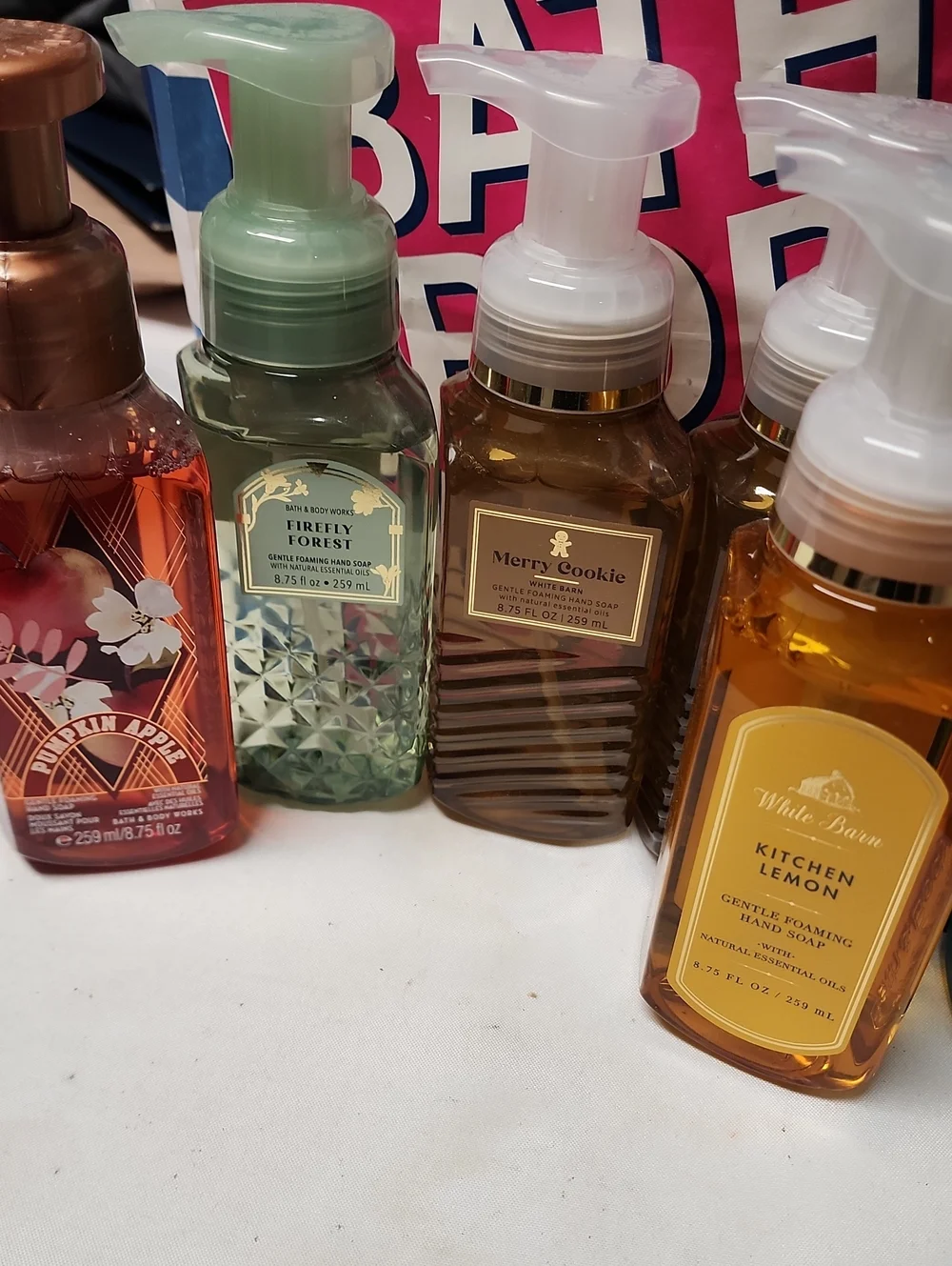 Bath & Body Works Foaming Hand Soap Assorted Scents - Blue, Green, Amber, Copper